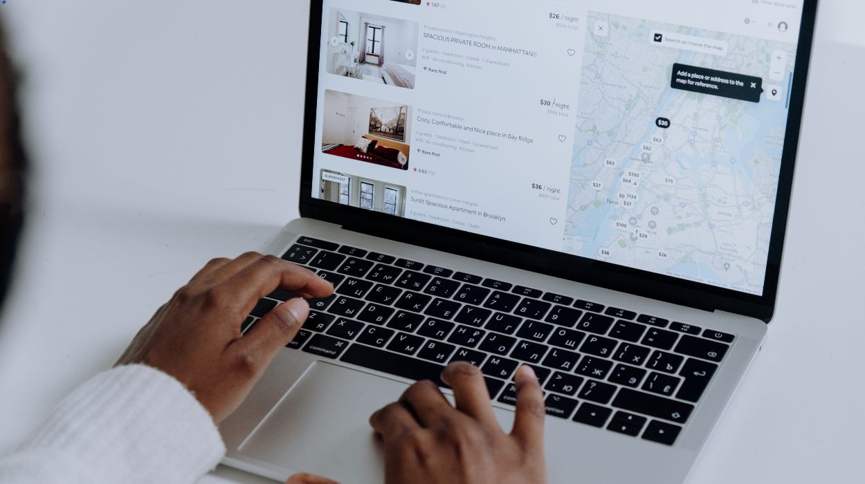 Google Maps search results showing local business listings